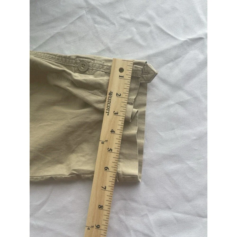 Women’s Lee Khaki Pants Boot Cut Size 8 Relaxed Fit Mid rise Stretch Utiliy